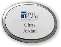 (image for) Long Island Convention & Visitors Bureau Executive Silver Oval Badge